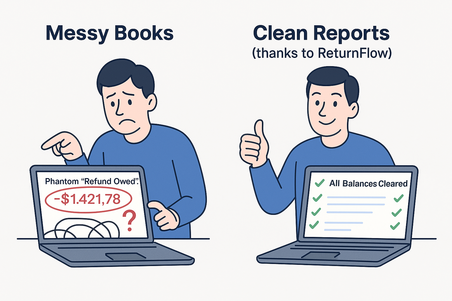 A clean and accurate financial report dashboard